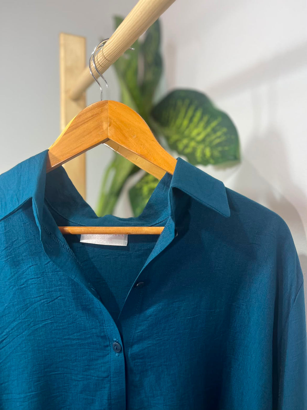 Ensemble en Lin – Bleu Turquoise