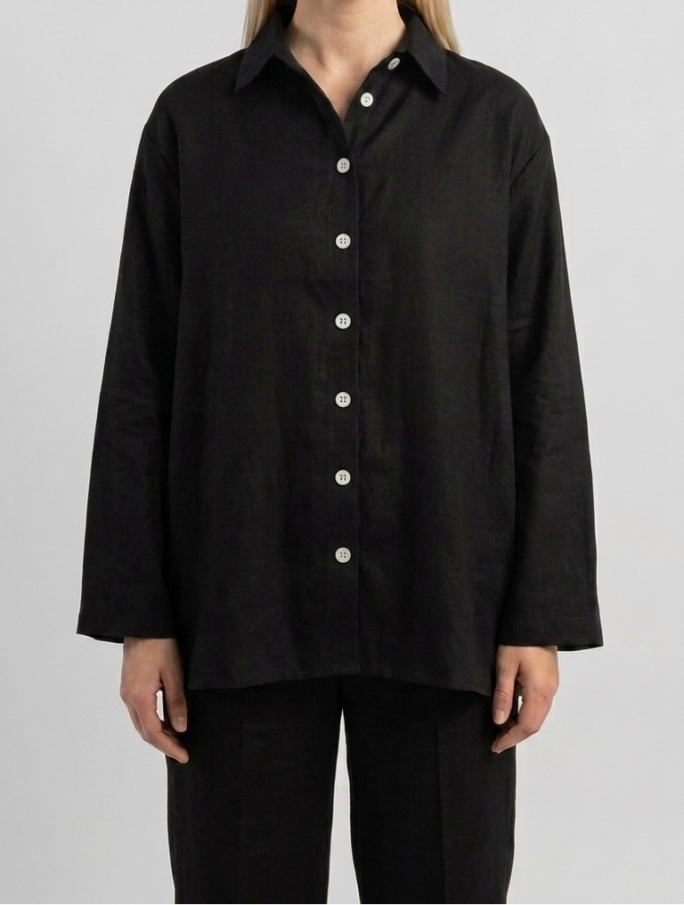 Ensemble en Lin — Noir Intemporel