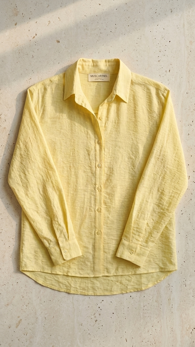 Chemise JAUNE Pastel